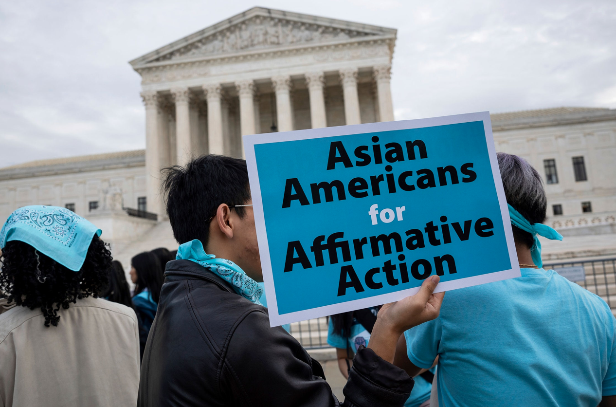 Affirmative-action advocates rallied outside the Supreme Court on October 31, 2022 Francis Chung : POLITICO : AP.jpg