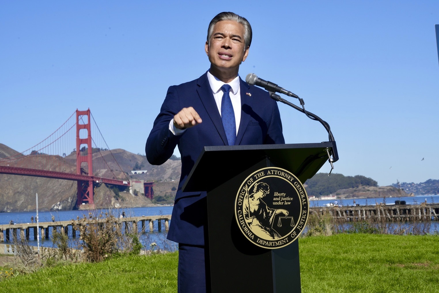 California Attorney General Rob Bonta, credit Terry Chea:AP