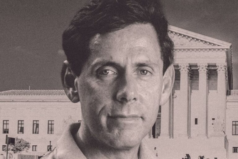 Edward Blum, who was behind the attack on affirmative action in the SFFA case, Photo illustration by Slate