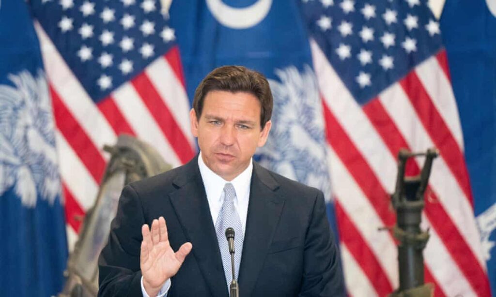 Florida Gov Ron Desantis, credit Sean Rayford, AP