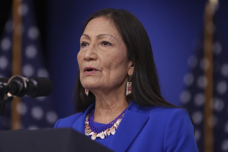 Interior Secretary Deb Haaland, the named defendant in Brackeen and the first Native cabinet secretary Alex Wong:Getty Images