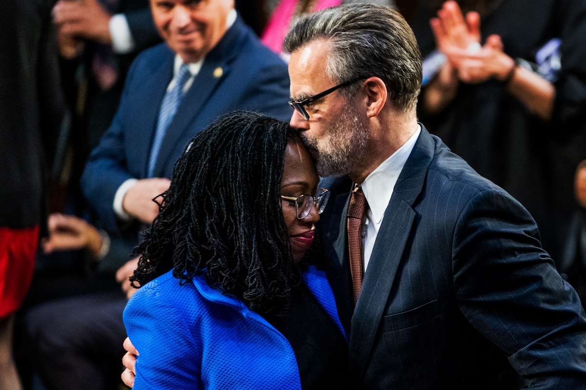 Judge Ketanji Brown Jackson and her husband, Patrick G. Jackson. Credit Demetrius Freeman, The Washington Post