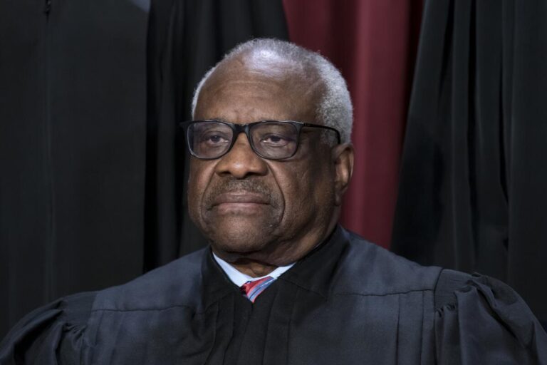 Justice Clarence Thomas, credit J. Scott Applewhite, Associated Press
