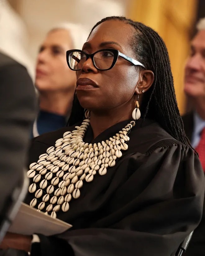 Justice Jackson at the presidential inauguration, credit Chip Somodevilla, Getty Images