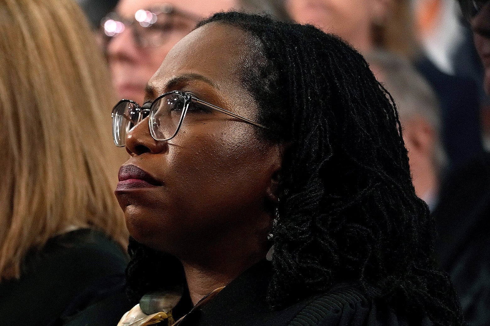 Justice Ketanji Brown Jackson at the State of the Union address credit Jacquelyn Martin, Pool, Getty Images
