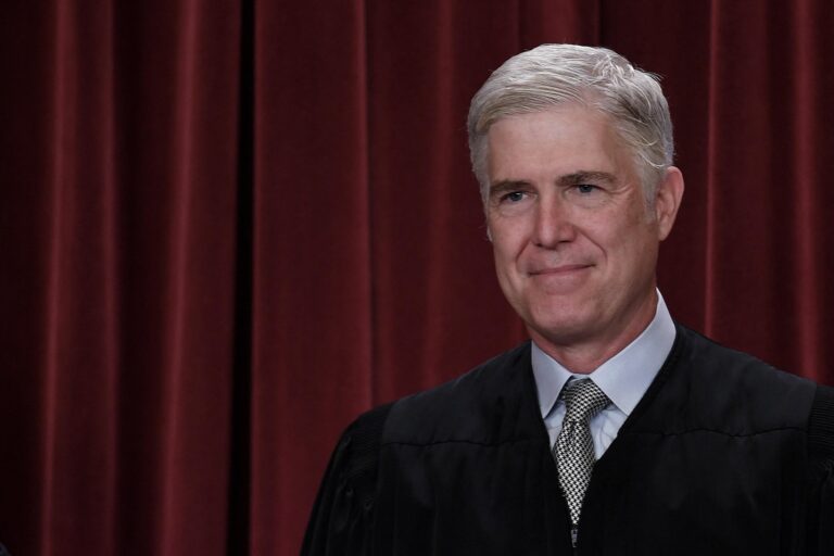 Justice Neil Gorsuch, a longtime foe of union rights Olivier Douliery:Getty Images