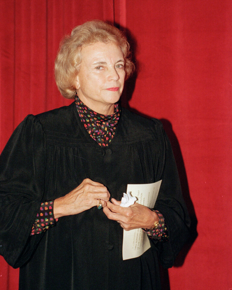 Justice Sandra Day O'Connor, credit Associate Press