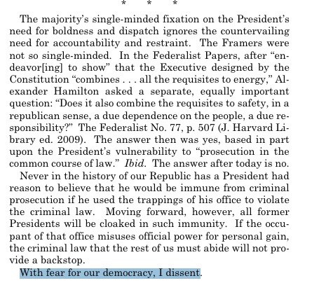 Justice Sotomayor dissent last paragraph