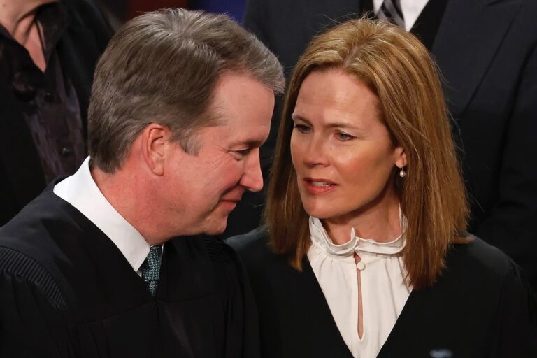 Justices Brett Kavanaugh and Amy Coney Barrett, credit Chip Somodevilla:Getty Images