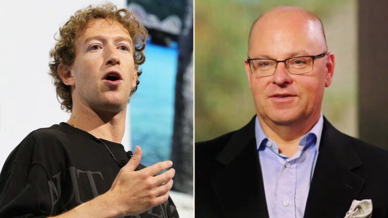 Mark Zuckerburg and Lawyer Mark Lemley, credit The Daily Beast:Reuters:Stanford Law School