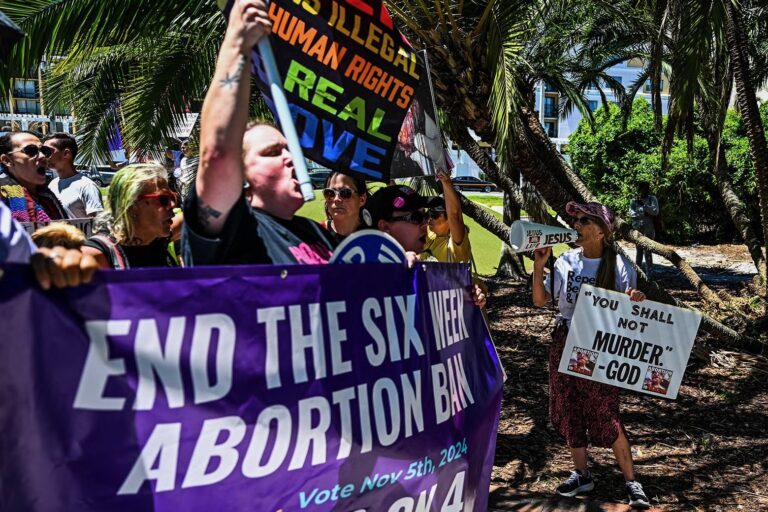 Pro choice protest in Florida, credit Chandan Khanna:AFP via Getty Images