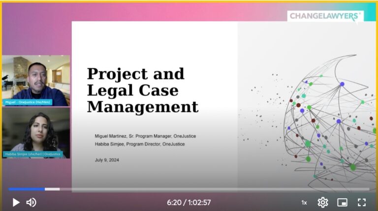 Project Management webinar by ChangeLawyers