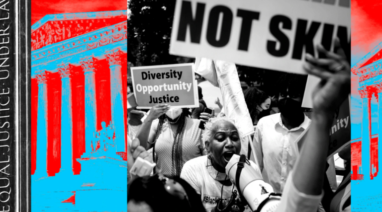 Protest at Supreme Court, credit Mother Jones, Kent Nishimura, Los Angeles Times, Getty