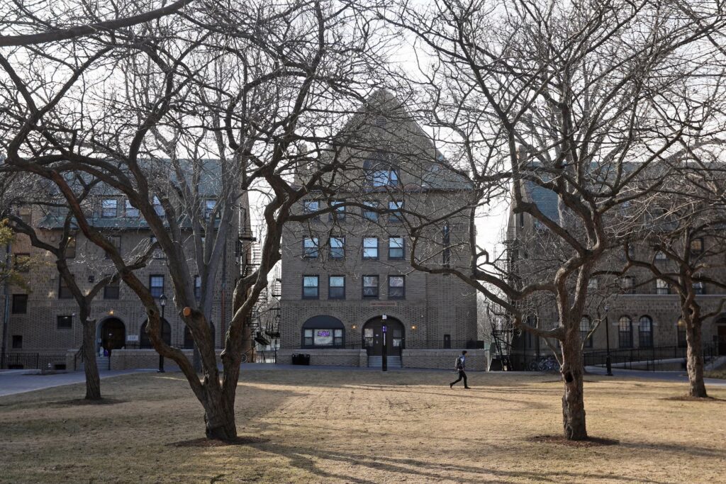 The quadrangle on the campus of Northwestern University in Evanston, Illinois. Photo by Chris Walker:Chicago Tribune:Tribune News Service via Getty Imagesjpeg