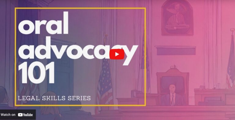Watch Oral Advocacy 101 webinar